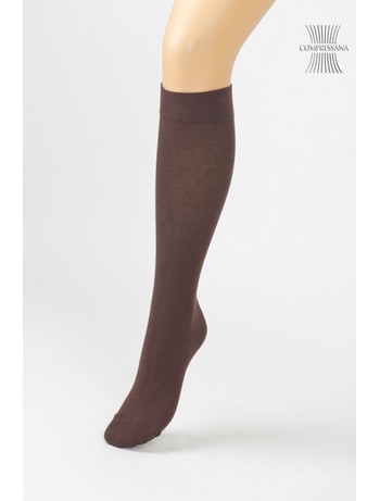 Compressana Cotton Medium Support Knee High Socks schoko