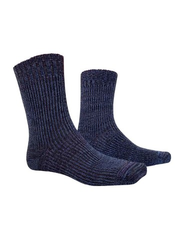 Hudson Trend Summer Flash Winter Socks Marine-meliert (Blue)