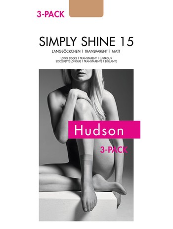 Hudson Simply Shine 15 Long Socks Triple Pack 