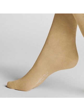 Hudson Relax Fine Rollrand Socks Beige