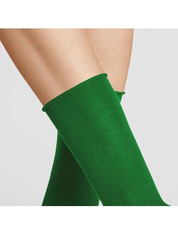 Hudson Relax Fine Rollrand Socks Palm Green