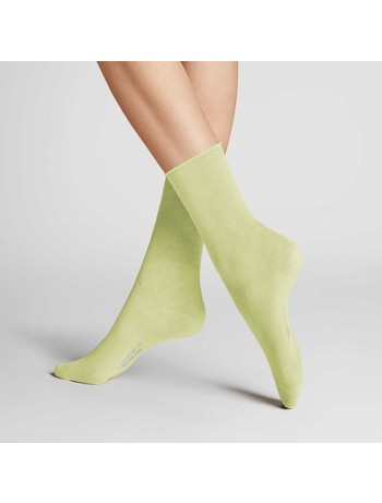 Hudson Relax Fine Rollrand Socks Fresh Yellow