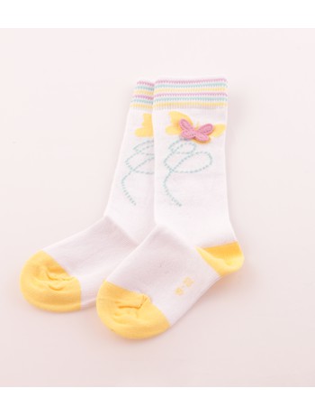 Hudson Butterfly Knee High Socks white