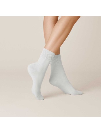 Kunert Blue Socks made of recycled materials white