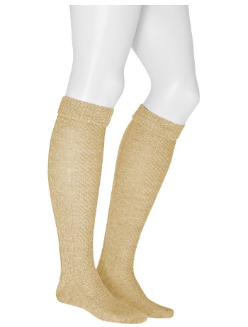Kunert Edelweiss Style Men's Knee High Socks beige-melange