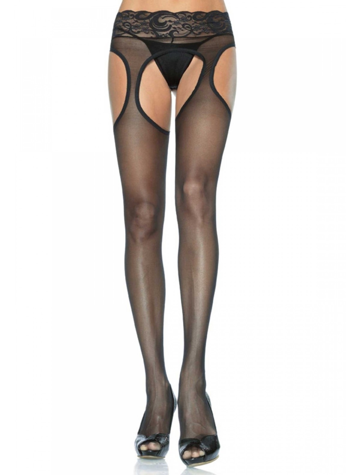 Privacy Suspender Pantyhose Tights 22