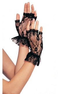 Leg Avenue Fingerless Lace Gloves