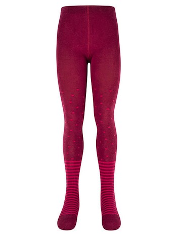 Nur Die Kids Cotton Tights berry