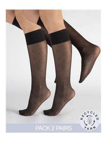 Cette Polka Eco Knee High 2 Pairs 