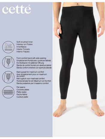 Cette Men's Thermal Footless Tights 