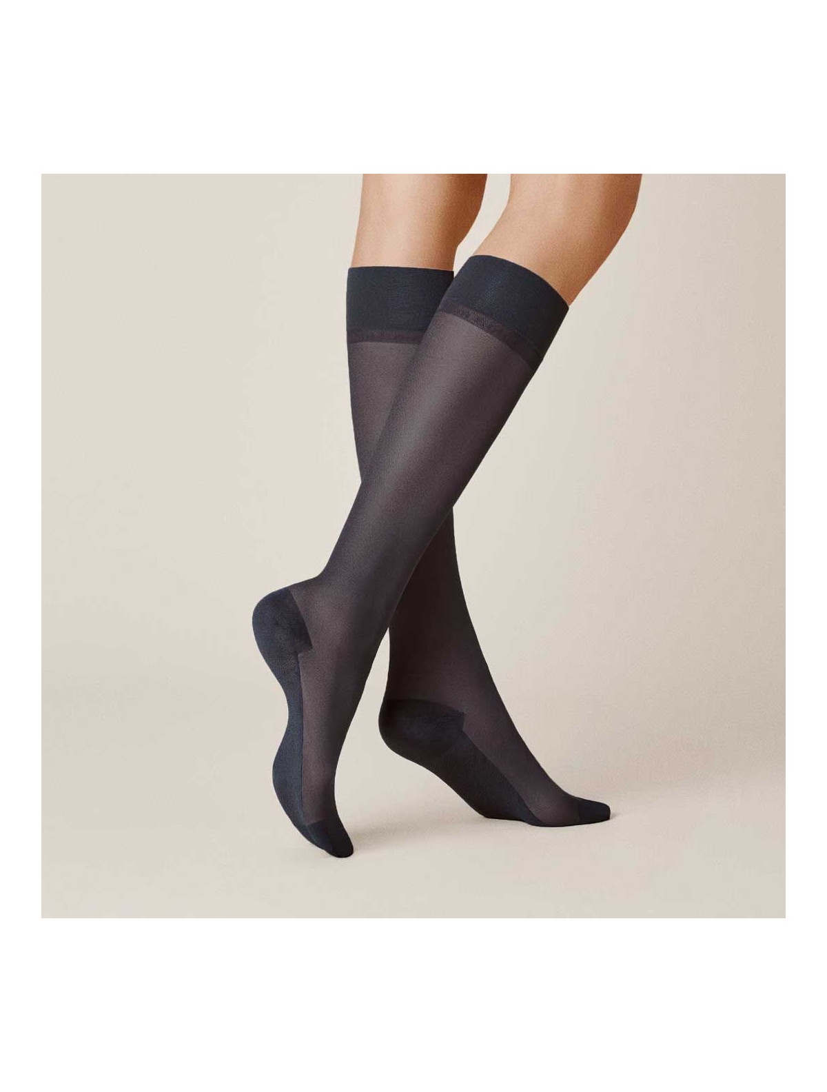 Kunert Cotton Sole 20 Fine knee high socks