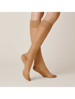 Kunert Cotton Sole 20 Fine Knee High Socks